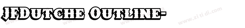 JFDutche Outline字体转换